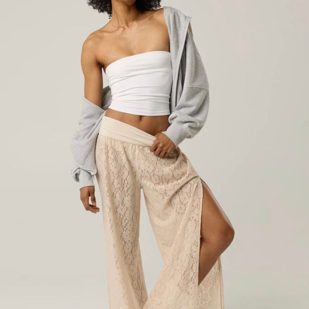 Offline by aerie lace wide leg pants go with the flow S